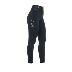 Damen Reitleggings mit Strass Equestro Schwarz