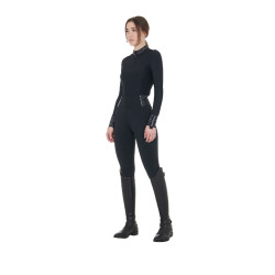 Damen Reitleggings mit Strass Equestro Schwarz