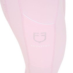Damen Reitleggings mit Strass Equestro Ballerina Rosa