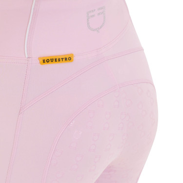 Damen Reitleggings mit Strass Equestro Ballerina Rosa