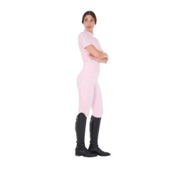 Damen Reitleggings mit Strass Equestro Ballerina Rosa