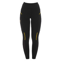 Damen-Leggings mit enger Passform und Micro-Mesh-Einsätzen Equestro Weiß Weiß Damen-Leggings mit enger Passform und Micro-Mesh-Einsätzen Equestro Weiß Weiß