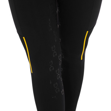 Damen-Leggings mit enger Passform und Micro-Mesh-Einsätzen Equestro Damen-Leggings mit enger Passform und Micro-Mesh-Einsätzen Equestro