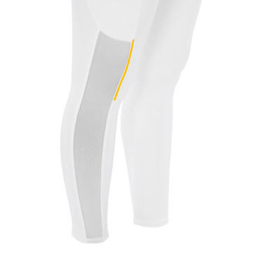 Damen-Leggings mit enger Passform und Micro-Mesh-Einsätzen Equestro Weiß Wei&amp;amp;amp;amp;amp;szlig;