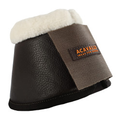 Glocken aus ökologischem Leder Schaf mit Klettverschluss Acavallo Braun Glocken aus ökologischem Leder Schaf mit Klettverschluss Acavallo Braun