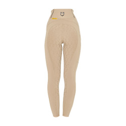 Damen-Reitleggings mit Vollbesatz Classic Equestro Weihrauch Beige