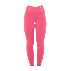 Damen-Reitleggings mit Vollbesatz Classic Equestro Geißblatt Rosa