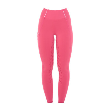 Damen-Reitleggings mit Vollbesatz Classic Equestro Geißblatt Rosa