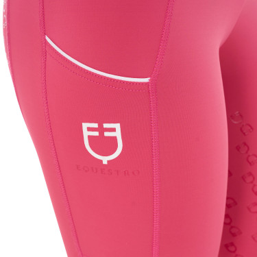 Damen-Reitleggings mit Vollbesatz Classic Equestro Geißblatt Rosa