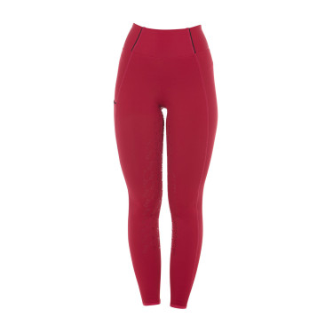 Damen-Reitleggings mit Vollbesatz Classic Equestro Roller Beige