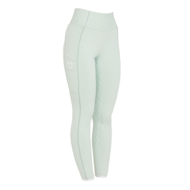 Damen-Reitleggings mit Vollbesatz Classic Equestro Hellgrün Gr&uuml;n
