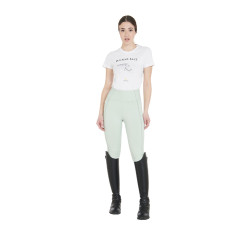 Damen-Reitleggings mit Vollbesatz Classic Equestro Hellgrün Gr&uuml;n