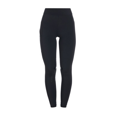Damen-Tights aus technischem Stretchstoff Kao Light Equestro Schwarz / schwarz