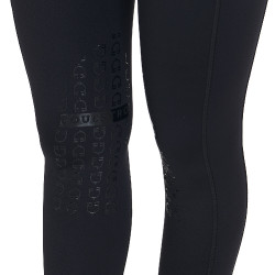 Damen-Tights aus technischem Stretchstoff Kao Light Equestro Schwarz / schwarz