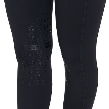 Damen-Tights aus technischem Stretchstoff Kao Light Equestro Schwarz / schwarz