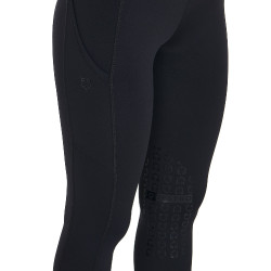 Damen-Tights aus technischem Stretchstoff Kao Light Equestro Schwarz / schwarz