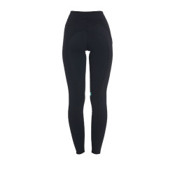 Damen-Tights aus technischem Stretchstoff Kao Light Equestro Schwarz / Smaragd