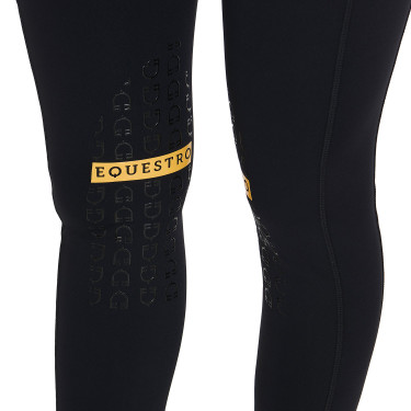 Damen-Tights aus technischem Stretchstoff Kao Light Equestro Schwarz / Gelb Damen-Tights aus technischem Stretchstoff Kao Light Equestro Schwarz / Gelb