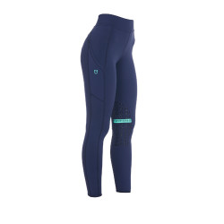 Damen-Tights aus technischem Stretchstoff Kao Light Equestro Marine / Smaragd Blau
