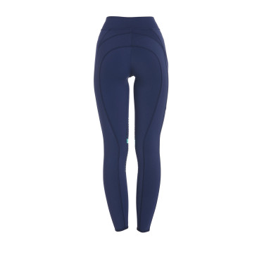 Damen-Tights aus technischem Stretchstoff Kao Light Equestro Marine / Smaragd Blau