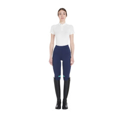 Damen-Tights aus technischem Stretchstoff Kao Light Equestro Marine / Smaragd Blau