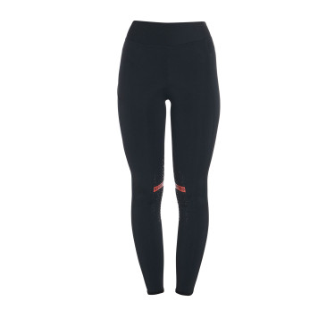 Damen-Tights aus technischem Stretchstoff Kao Equestro Schwarz / Rot Damen-Tights aus technischem Stretchstoff Kao Equestro Schwarz / Rot
