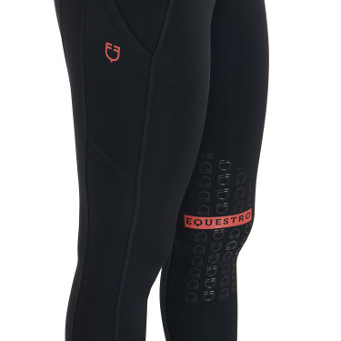 Damen-Tights aus technischem Stretchstoff Kao Equestro Schwarz / Rot Damen-Tights aus technischem Stretchstoff Kao Equestro Schwarz / Rot