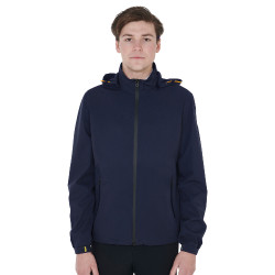 Technische 3-Lagen-Herren-Regenjacke Equestro Marine Marineblau
