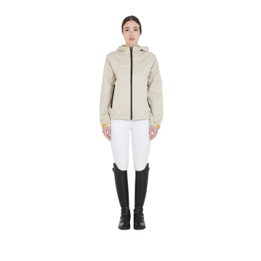 Imperméable technique à 3 couches femme Equestro Beige Imperméable technique à 3 couches femme Equestro Beige