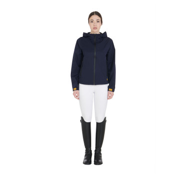 Dreilagige technische Damen-Regenjacke Equestro Marine Marineblau Dreilagige technische Damen-Regenjacke Equestro Marine Marineblau