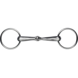 Mundstück 2 Ringe Feeling gebrochen hohl Edelstahl satiniert Mundstück 2 Ringe Feeling gebrochen hohl Edelstahl satiniert