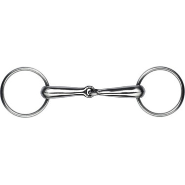 Mundstück 2 Ringe Feeling gebrochen hohl Edelstahl satiniert Mundstück 2 Ringe Feeling gebrochen hohl Edelstahl satiniert