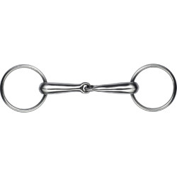 Mundstück 2 Ringe Feeling gebrochen hohl Edelstahl satiniert Mundstück 2 Ringe Feeling gebrochen hohl Edelstahl satiniert