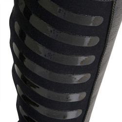 Unisex-Mini-Chaps mit Silikoneinsätzen Gel Grip System Equestro Schwarz