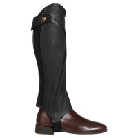 Unisex-Mini-Chaps aus perforiertem Leder für maximalen Komfort Salisbury Equestro Schwarz Unisex-Mini-Chaps aus perforiertem Leder für maximalen Komfort Salisbury Equestro Schwarz