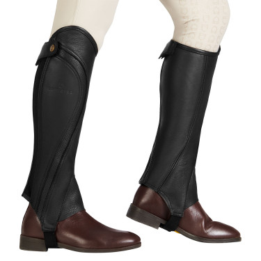 Unisex-Mini-Chaps aus perforiertem Leder für maximalen Komfort Salisbury Equestro Unisex-Mini-Chaps aus perforiertem Leder für maximalen Komfort Salisbury Equestro