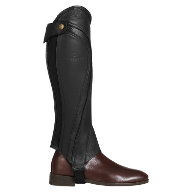 Unisex-Mini-Chaps aus perforiertem Leder für maximalen Komfort Salisbury Equestro Braun