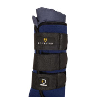 Ruhe-Gamaschen aus Neopren/Baumwolle Equestro, 2 Stück Schwarz Ruhe-Gamaschen aus Neopren/Baumwolle Equestro, 2 Stück Schwarz