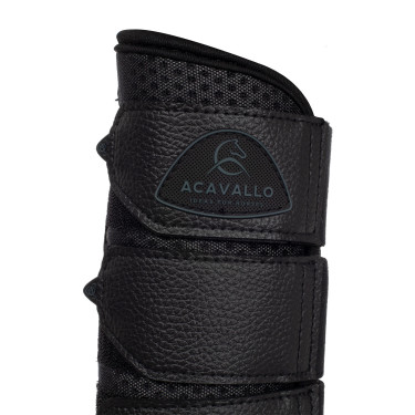 Hintere Gamaschen aus perforiertem Neopren mit dreifachem Klettverschluss Acavallo Hintere Gamaschen aus perforiertem Neopren mit dreifachem Klettverschluss Acavallo