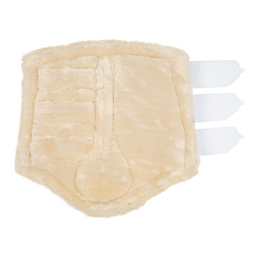 Hintere Gamaschen aus synthetischem Leder mit dreifachem Klettverschluss Acavallo Weiß Wei&amp;szlig;