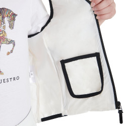 Technische Kinderweste Equestro Weiß Weiß Technische Kinderweste Equestro Weiß Weiß