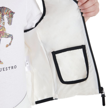 Technische Kinderweste Equestro Weiß Weiß Technische Kinderweste Equestro Weiß Weiß