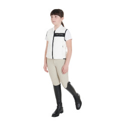 Technische Kinderweste Equestro Weiß Weiß Technische Kinderweste Equestro Weiß Weiß