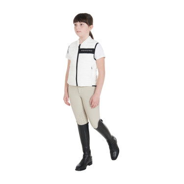 Technische Kinderweste Equestro Weiß Weiß Technische Kinderweste Equestro Weiß Weiß