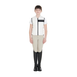 Technische Kinderweste Equestro Weiß Weiß Technische Kinderweste Equestro Weiß Weiß