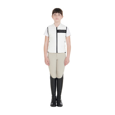 Technische Kinderweste Equestro Weiß Weiß Technische Kinderweste Equestro Weiß Weiß