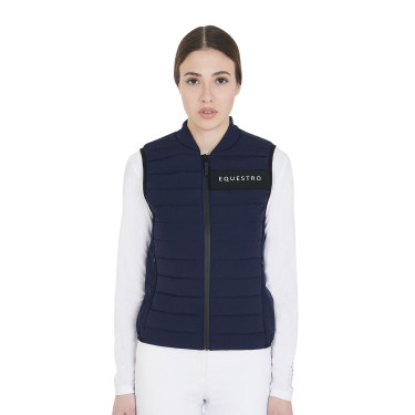 Damen-Windjacke aus technischem Gewebe Equestro Marine Marineblau