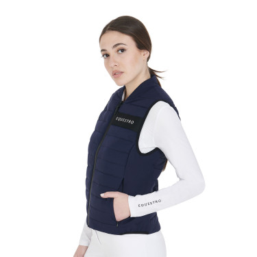 Damen-Windjacke aus technischem Gewebe Equestro Marine Marineblau