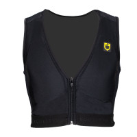 Schutzweste Level 2 mit gepolsterter Brust Unisex Equestro Weiß Weiß Schutzweste Level 2 mit gepolsterter Brust Unisex Equestro Weiß Weiß