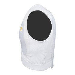 Schutzweste Level 2 mit gepolsterter Brust Unisex Equestro Weiß Weiß